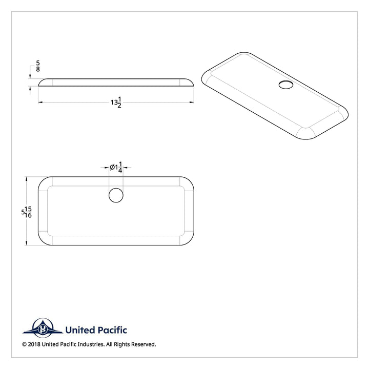 Chrome Plastic Upper Center Storage Door Cover For 2007-2018 Freightliner Cascadia