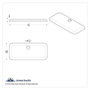 Chrome Plastic Upper Center Storage Door Cover For 2007-2018 Freightliner Cascadia