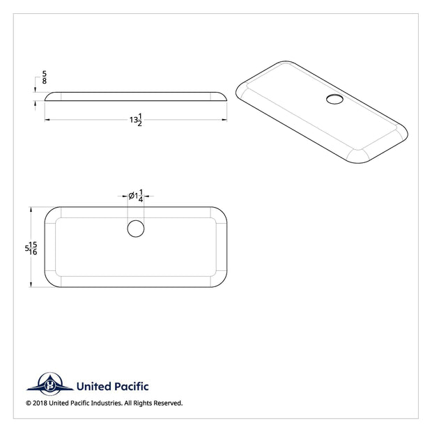 Chrome Plastic Upper Center Storage Door Cover For 2007-2018 Freightliner Cascadia