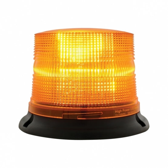 3 High Power LED 5" Round Beacon Light - Permanent Mount