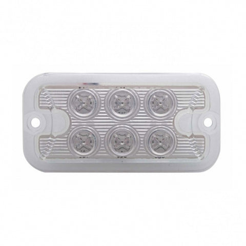 6 LED Dual Function Light - Red LED/Clear Lens