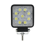 9 High Power LED 4-1/4" Square "Competition Series" Work Light - Flood