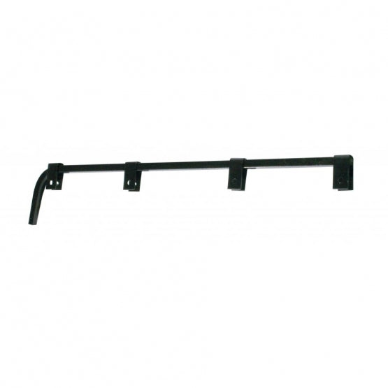 Black Straight Mud Flap Hangers - No Coil (Pair)