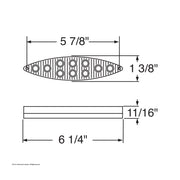 10 LED "Cat's Eye" Light (Stop, Turn & Tail) - Red LED/Red Lens