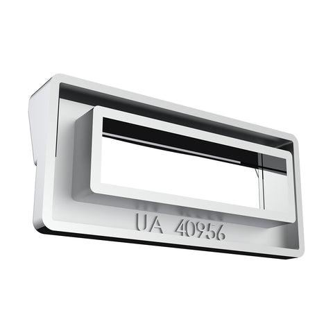 Chrome Plastic Switch Label Covers With Visor For 2001 & Older Peterbilt (6-Pack)