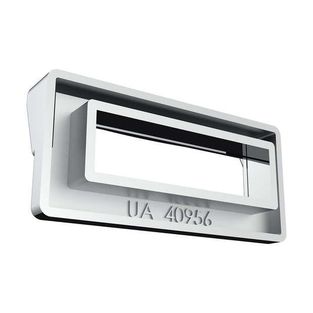 Chrome Plastic Switch Label Covers With Visor For 2001 & Older Peterbilt (6-Pack)