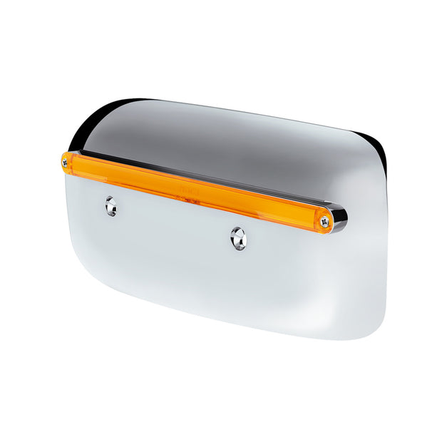 24 LED GloLight Rear Headlight Housing Cover For 2008-2023 Peterbilt 389 (Passenger)- Amber LED/Lens