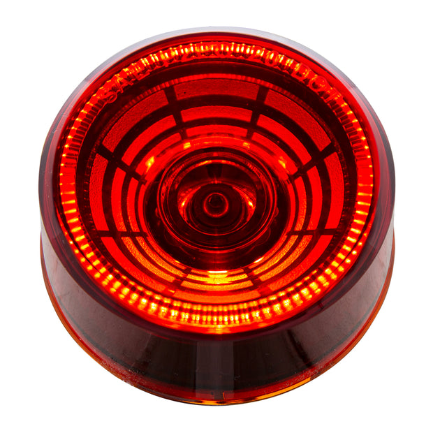 4 LED 2-1/2" Round Abyss Light (Clearance/Marker) - Red LED/Red Lens
