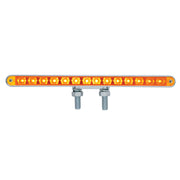 28 LED 12" Double Face Light Bar - Amber & Red LED/Amber & Red Lens