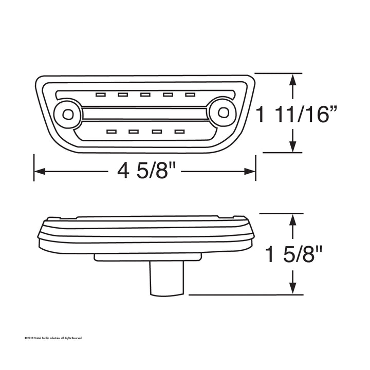 9 LED Cab Light For Peterbilt 579 &amp; Kenworth T680/T770/T880- Amber LED/Amber Lens