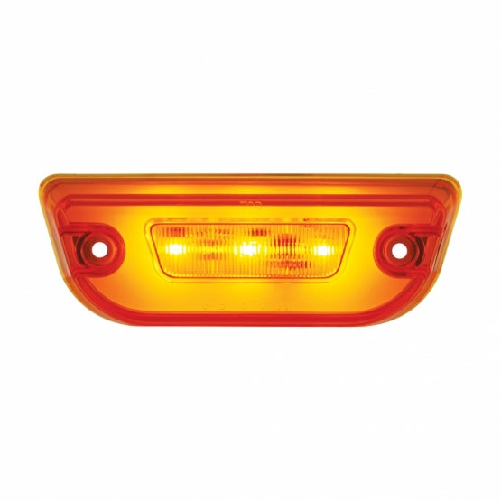 11 LED GloLight Cab Light For Peterbilt 579 &amp; Kenworth T680/T770/T880 - Amber LED/Amber Lens