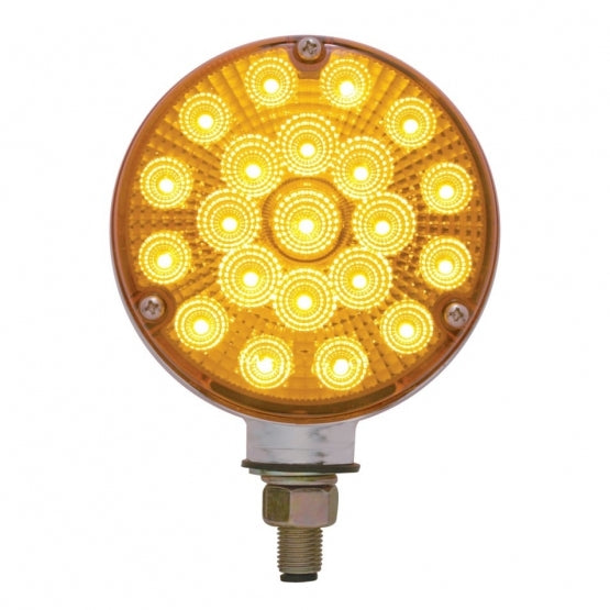 42 LED Reflector Double Face Turn Signal Light - Amber & Red LED/Amber & Red Lens