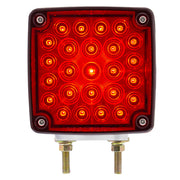 52 LED Double Stud Double Face Turn Signal Light (Passenger) - Amber & Red LED/Amber & Red Lens