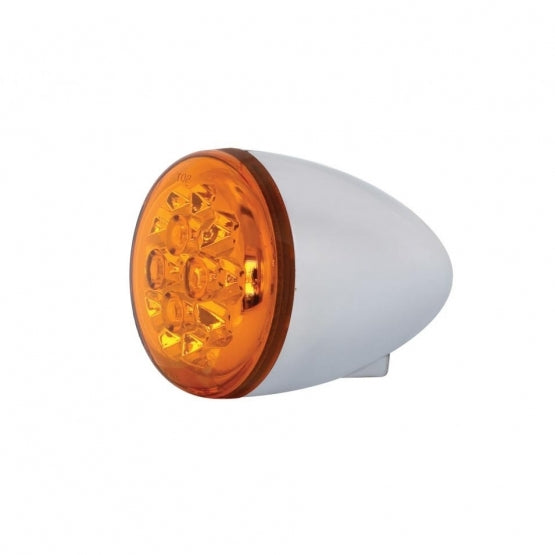 15 LED 2-3/8" Turn Signal Light For Harley Motorcycle- Amber LED/Amber Lens