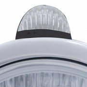 Black Guide 682-C Headlight H4 With 10 Amber LED & LED Signal - Clear Lens