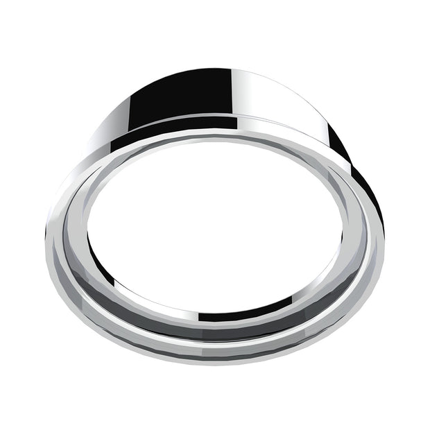 Chrome Plastic Pyrometer Gauge Bezel With Visor For Freightliner -Classic Design