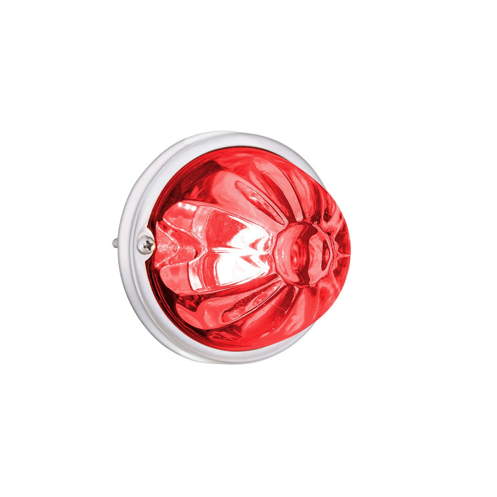 Glass Watermelon Light Kit With 2 LED Light-Red LED/Clear Lens
