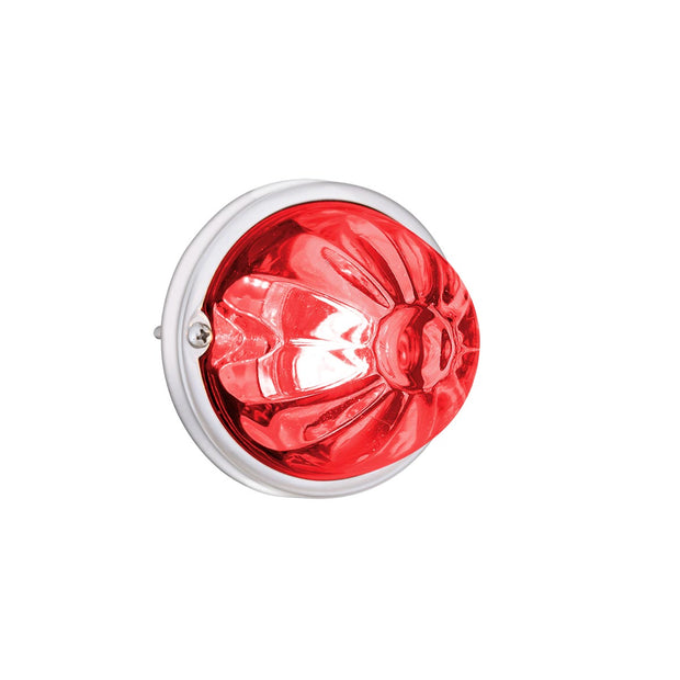 Glass Watermelon Light Kit With 2 LED Light-Red LED/Clear Lens
