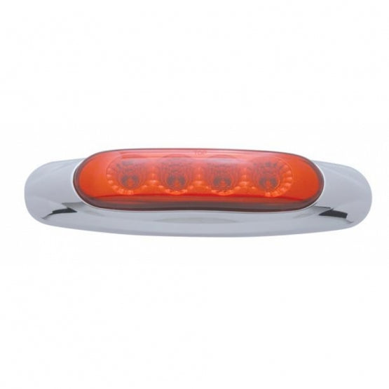 4 LED Reflector Light (Clearance/Marker) - Red LED/Red Lens