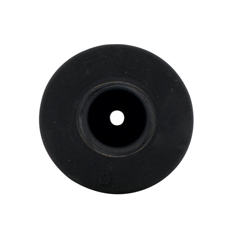 Black Motorcycle Rubber Grip Set - 1" or 1-1/8" (25/28mm) (Pair)