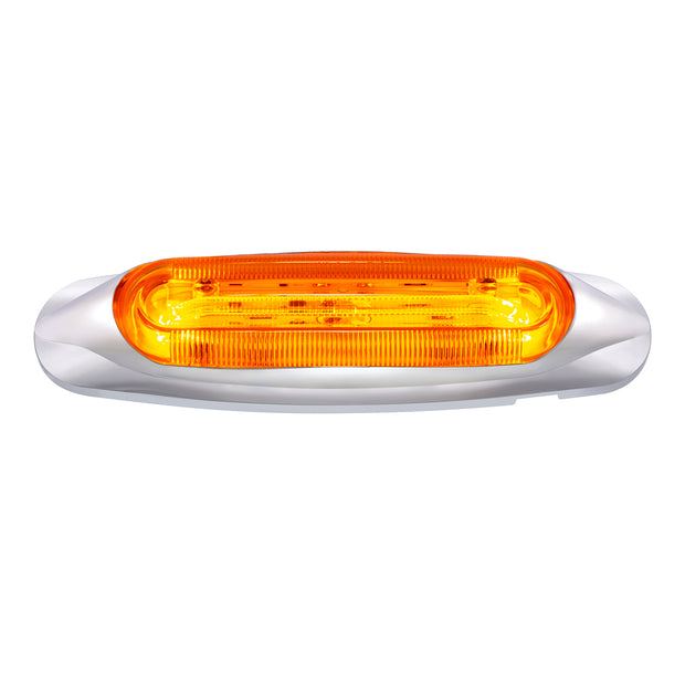 4 LED LIGHTTRACK Light (Clearance/Marker) - Amber LED/Amber Lens