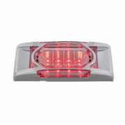 16 LED Reflector Light (Clearance/Marker) With Chrome Bezel - Red LED/Clear Lens