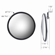 7-1/2" 430 Stainless Steel 320R Convex Mirror - Offset Mounting Stud