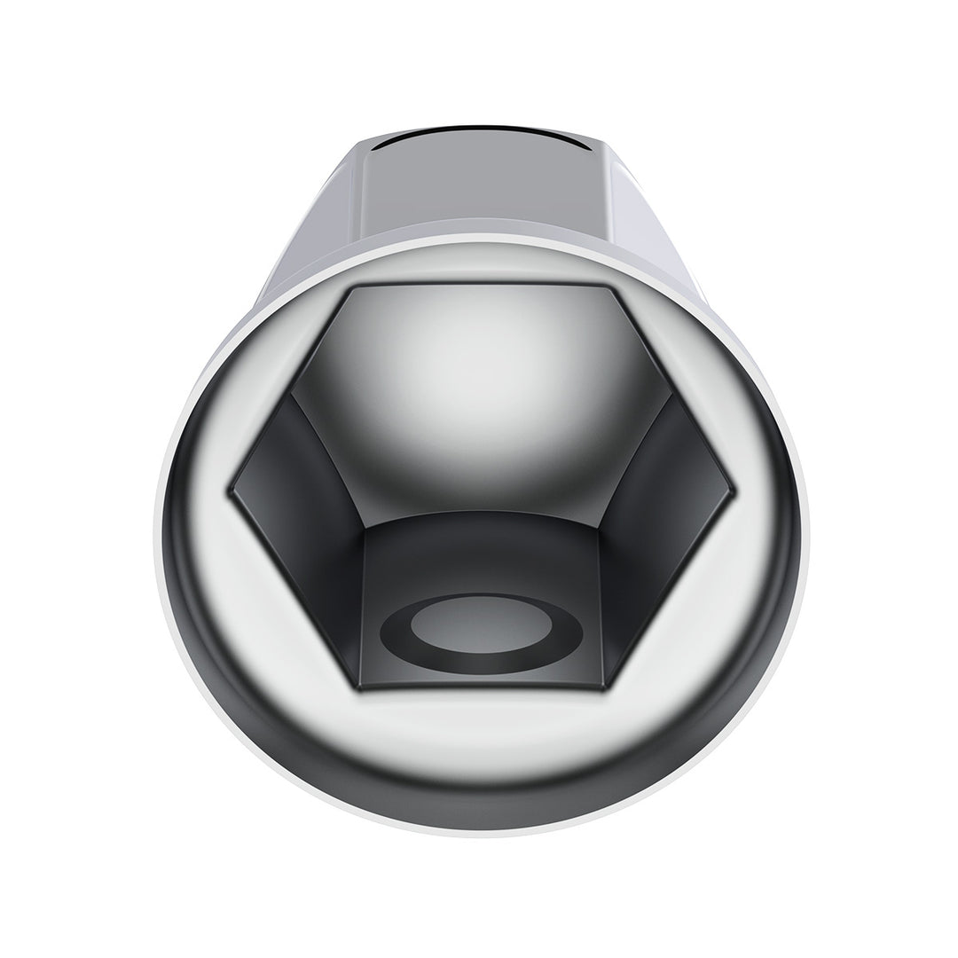 33mm X 2" Chrome Steel Standard Nut Cover With Flange