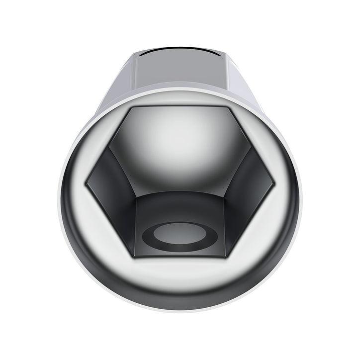 33mm X 2" Chrome Steel Standard Nut Cover With Flange