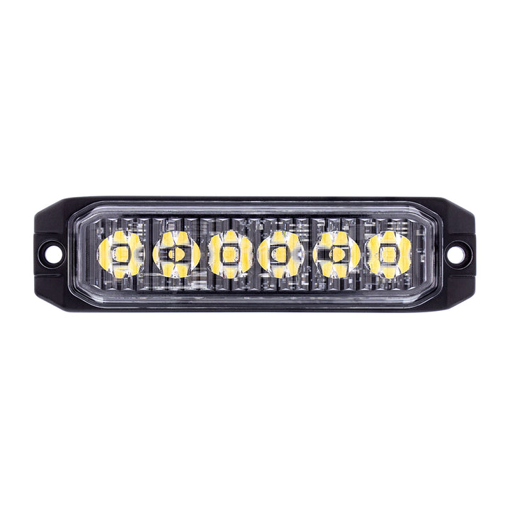 6 High Power LED "Competition Series" Slim Warning Light - Amber