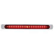 19 LED 17" Light Bar With Bezel (Stop, Turn & Tail) - Red LED/Red Lens