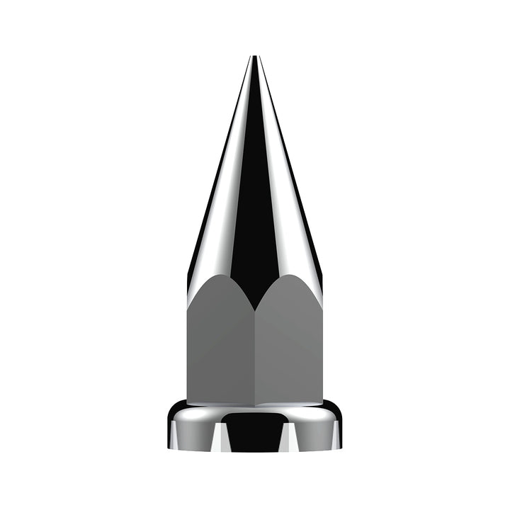 33mm x 4 7/8" Chrome Plastic Super Spike Nut Covers - Push-On (Box of 10) United Pacific 10570
