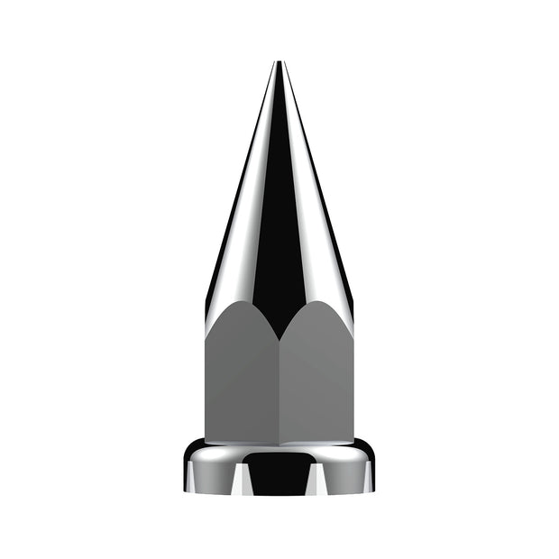 33mm x 4 7/8" Chrome Plastic Super Spike Nut Covers - Push-On (Box of 10)