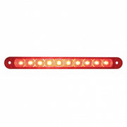 10 LED 6-1/2" Light Bar Only (Stop, Turn & Tail) - Red LED/Red Lens
