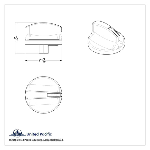 A/C Control Knob For 2002-2005 Kenworth
