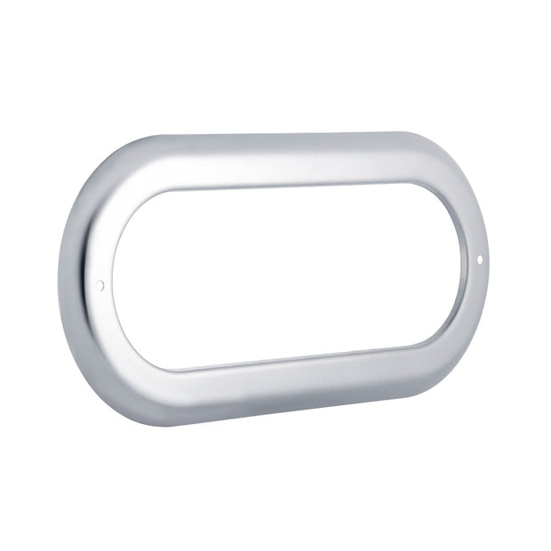 Stainless Steel Light Bezel For 6" Oval Grommet Mounted Light