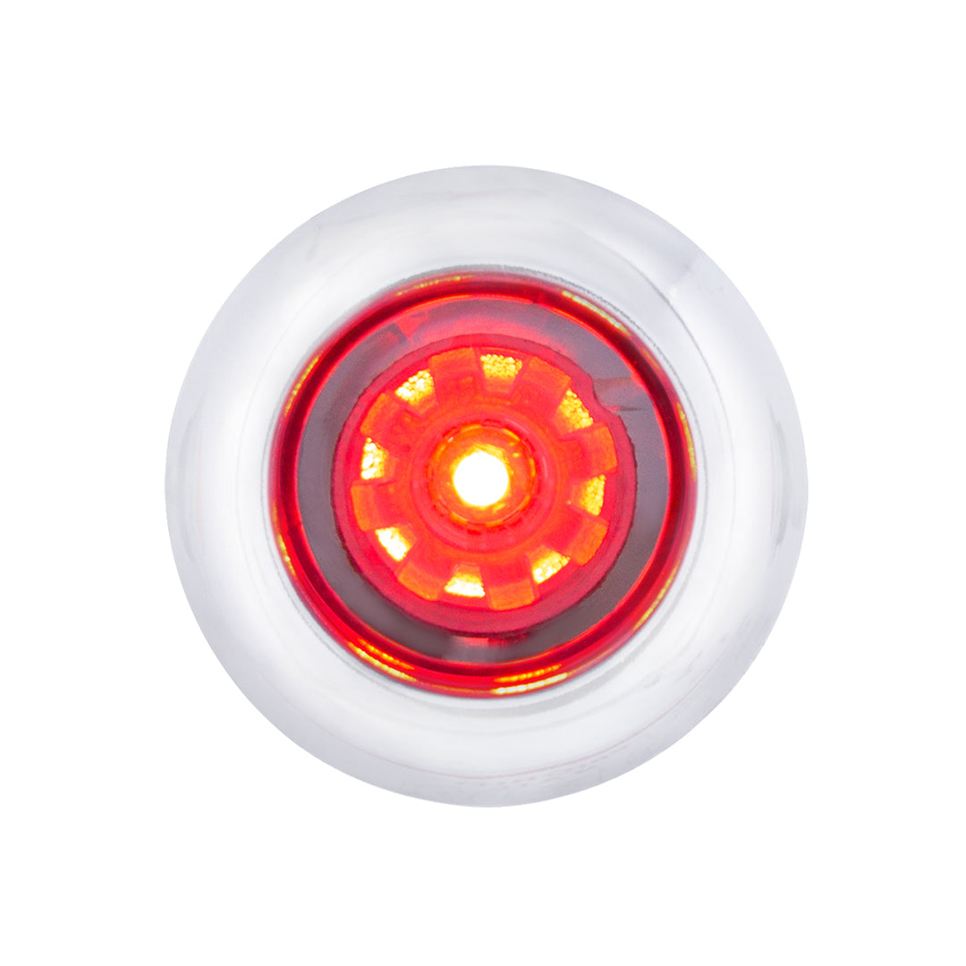 LED Dual Function ArcBlast 3/4" Mini Light (Clearance/Marker) - Red LED/Clear Lens