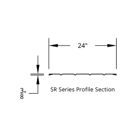 120" 430 Stainless Steel (16ga) Beaded Edge Ribbed Full Fender 54" Spread - SR Series (Pair)