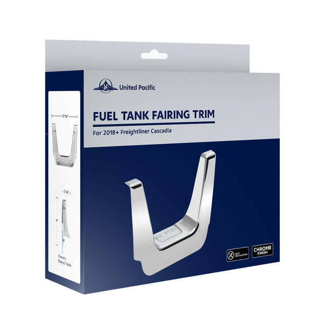Chrome Plastic Fuel Tank Fairing Trim For 2018-2024 Freightliner Cascadia