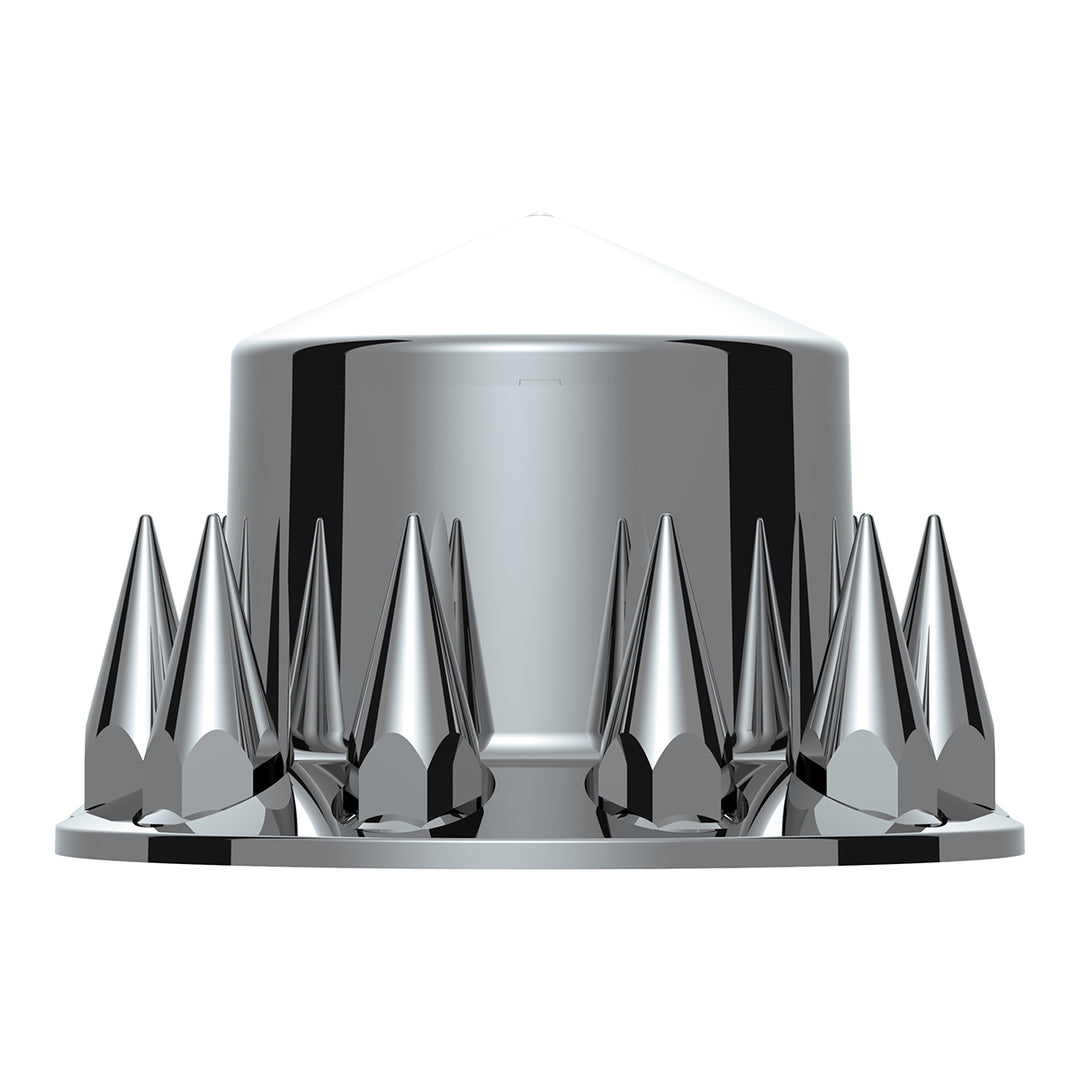 Pointed Rear Axle Cover With 33mm Spike Thread-On Nut Covers - Chrome