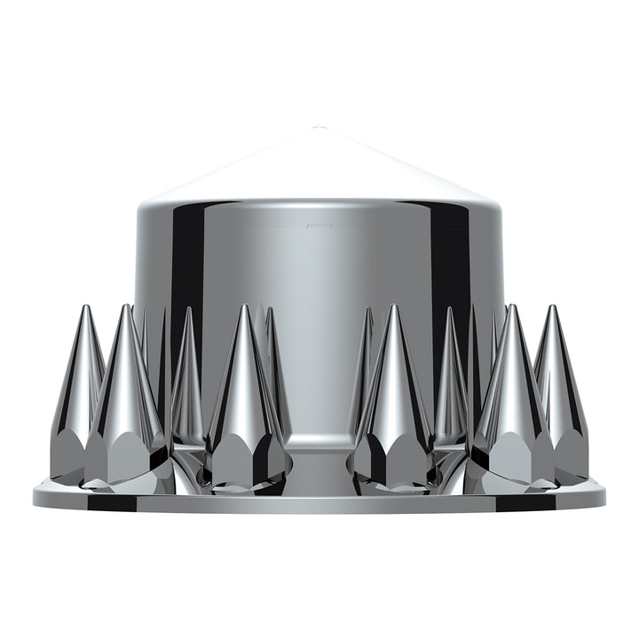 Pointed Rear Axle Cover With 33mm Spike Thread-On Nut Covers - Chrome