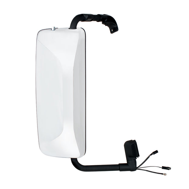 Chrome Mirror Assembly With LED Turn Signal For 2012-2017 Volvo VNL - Driver