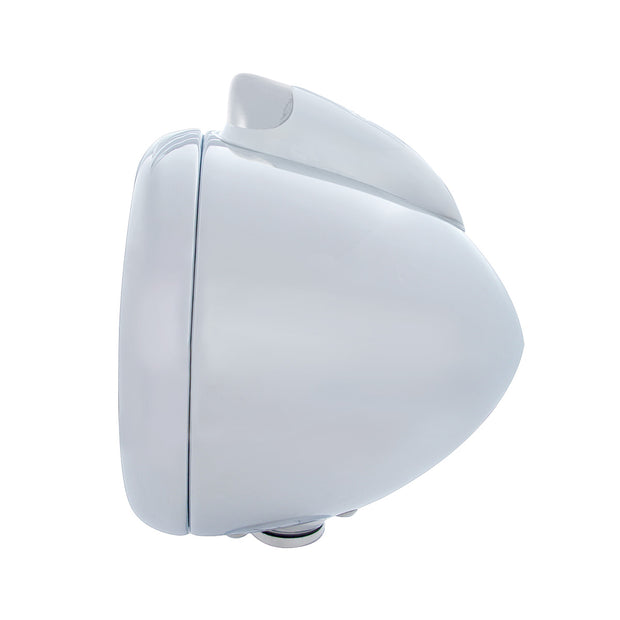 Chrome Guide 682-C Headlight H4 With White LED & Original Style LED Signal - Clear Lens