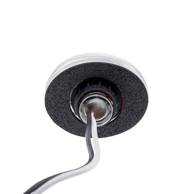 3 LED Oval Auxiliary Light-White LED/Clear Lens