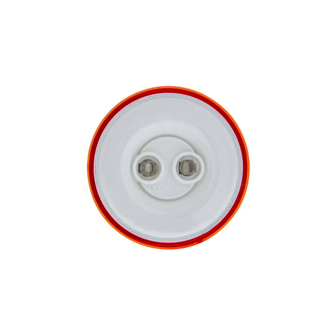 7 LED 2" Round Turbine Light (Clearance/Marker) - Red LED/Red Lens