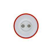 7 LED 2" Round Turbine Light (Clearance/Marker) - Red LED/Red Lens