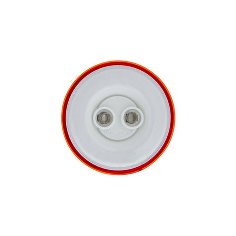 7 LED 2" Round Turbine Light (Clearance/Marker) - Red LED/Red Lens