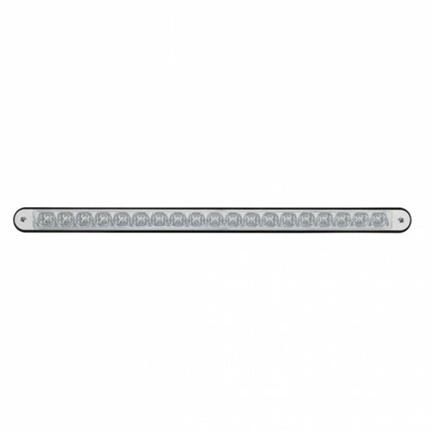 19 LED 12" Reflector Light Bar With Black Housing - Red LED/Clear Lens
