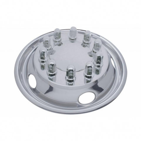 22-1/2" OD Stainless Front Wheel Simulator Set - 5 Vent Holes, Hub Piloted