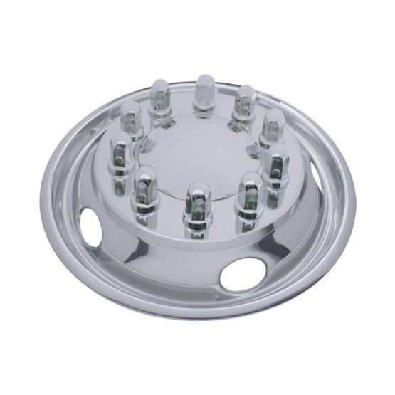 22-1/2" OD Stainless Front Wheel Simulator Set - 5 Vent Holes, Hub Piloted